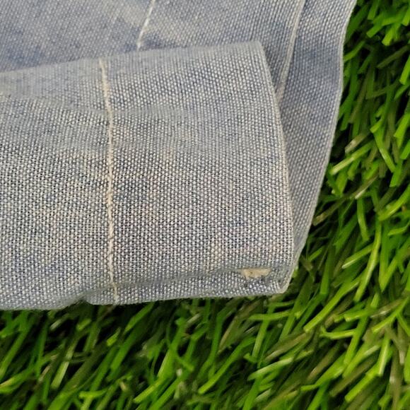 Vintage Dickies Work Button Shirt XL 26x31 Baggy Chambray - Picture 4 of 11